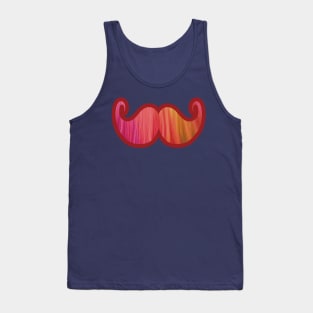 Colorful Mustache Tank Top